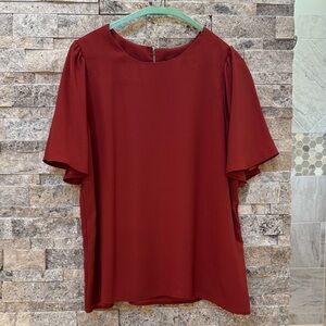 Ann Taylor Rich Burgundy Blouse